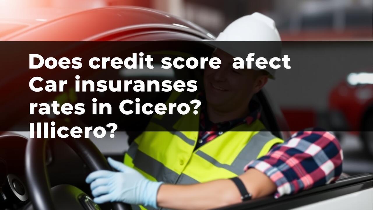 Does credit score affect Car insurance rates in Cicero Illinois?